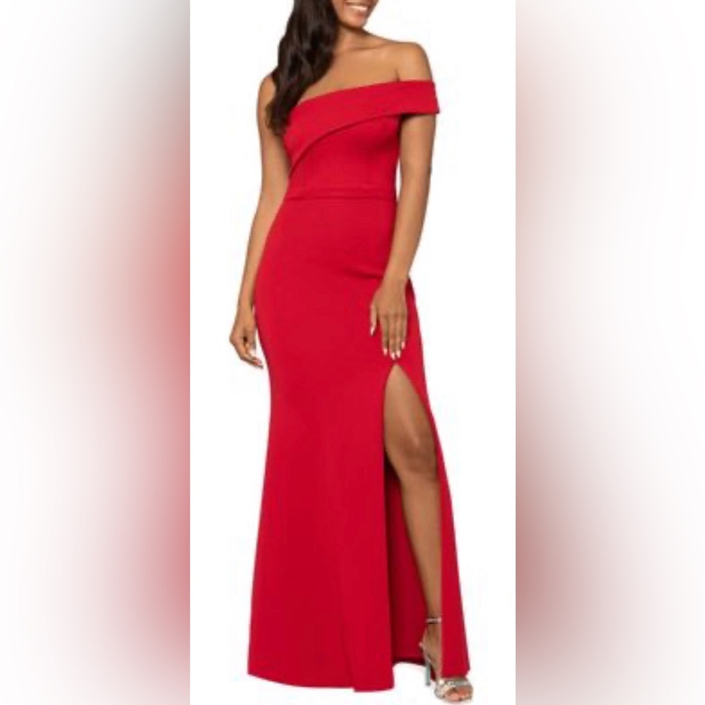 Xcape one shoulder red dress size 4